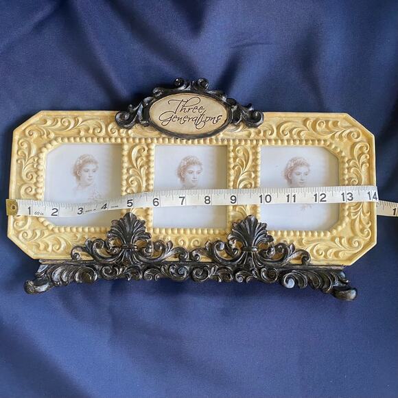 3 generations photo frame New in box Retro Antique look Grannycore Cottage - Picture 3 of 5